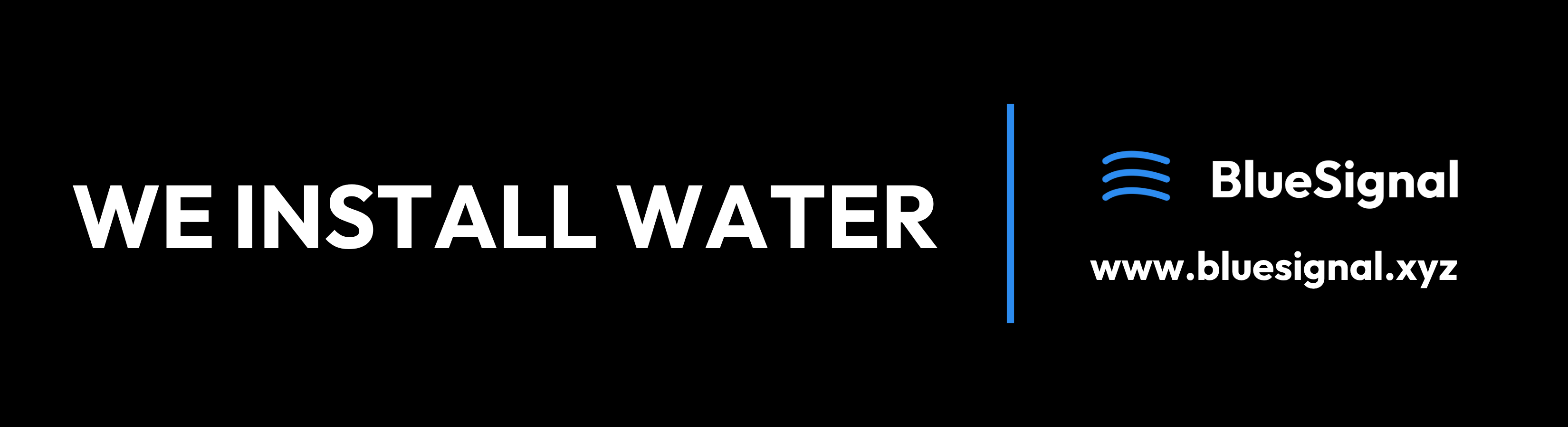We Install Water — Bumper Sticker